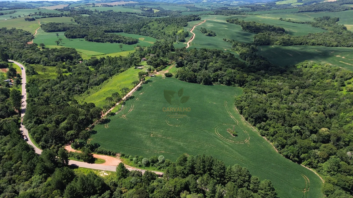 Vista aérea da propriedade em Tibagi